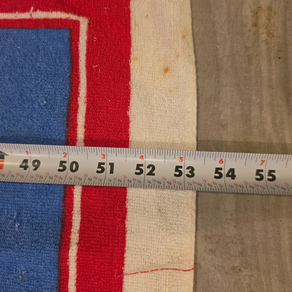 Vintage Kel-Tex Karsten Florida Souvenir Beach Towel Map Graphic Cotton Brazil